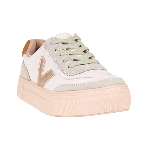 Drilleys Ladies Trainers - Eighty - White/Green
