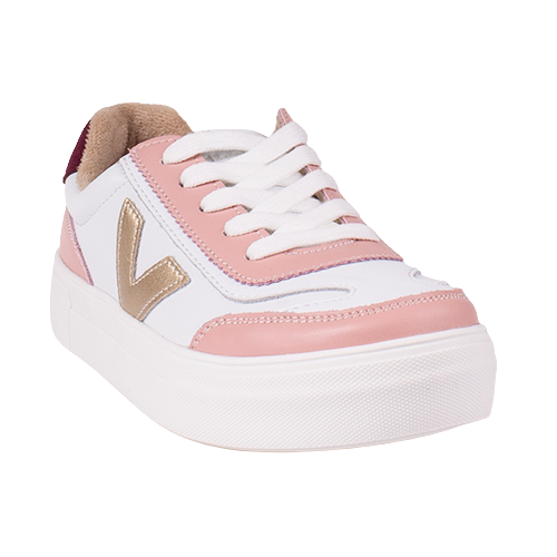 Drilleys Ladies Trainers - Eighty - White Rose