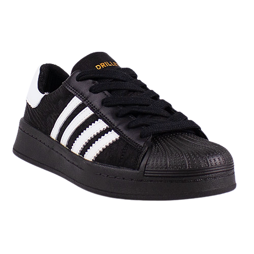 Drilleys Ladies Trainers - Ninety One - Black/White