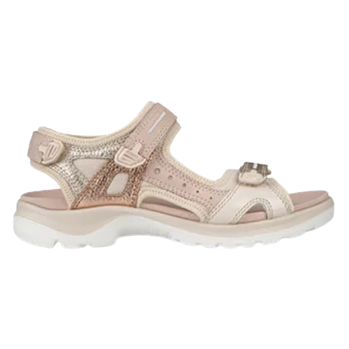 Ecco Ladies Off Road Sandals 822083 Rose Multi Greenes Shoes
