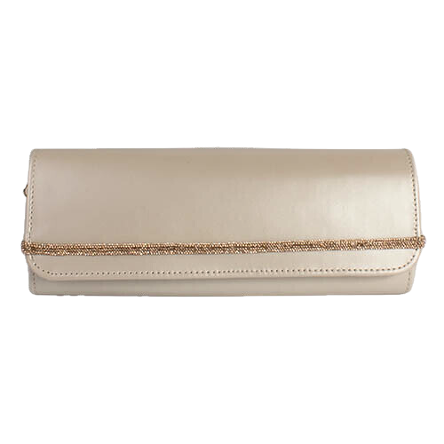 Emis Ladies Leather Clutch Bag - T20 8126 - Cream
