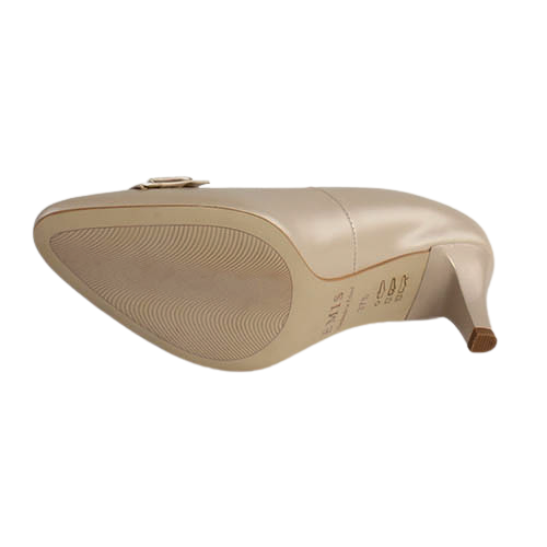 Emis Mid Heeled Pumps - 7705 - Cream