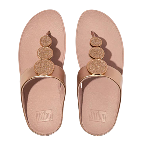 Fit Flop Halo Bead-Circle - Toe Post Sandals - Beige
