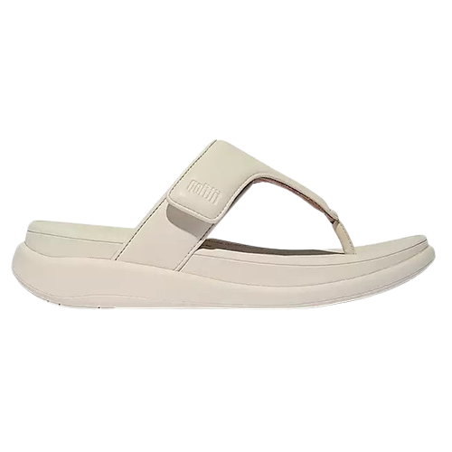 Fitflop Ladies Toe-Post Sandals F Mode Go Beige – Greenes Shoes