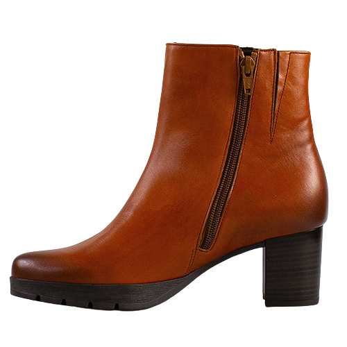 Gabor Ladies Block Heeled Ankle Boots - 72.071.54 - Tan