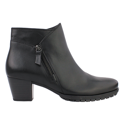 Gabor Block Heeled Ankle Boots - 56.603.57 - Black