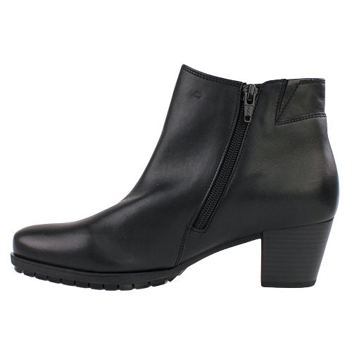 Gabor Block Heeled Ankle Boots - 56.603.57 - Black