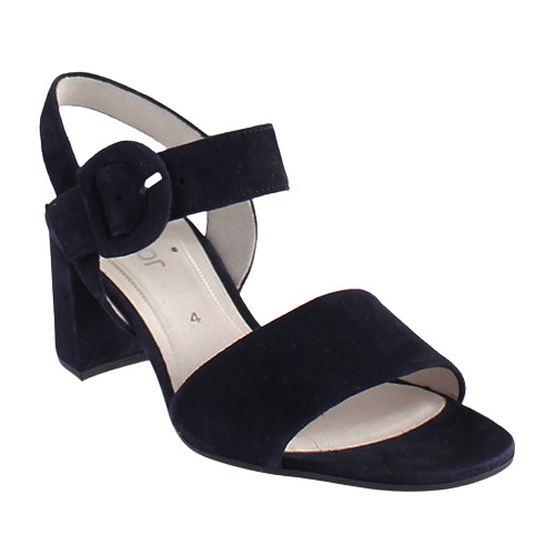Gabor Ladies Block Heeled Sandals - 41.710.16 - Navy