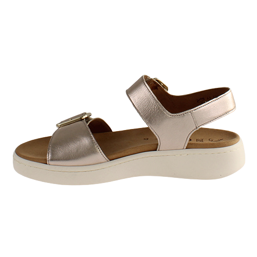 Gabor Ladies Flat Sandals - 43.710.62 - Gold