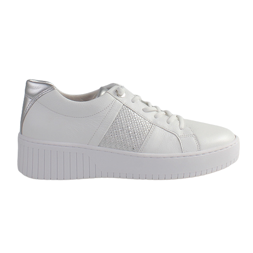 Gabor Ladies Trainers - 43.232.20 - White / Silver