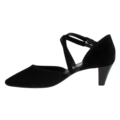 Gabor Ladies Dressy Heeled Cross Strap Pumps - 01.363.17 - Black