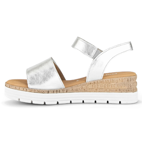 Gabor Ladies Wedge Sandals - 42.700.10 - Silver