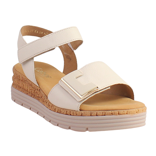 Gabor Ladies Wedge Sandals - 42.700.52 - Cream