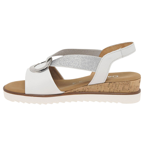 Gabor Low Wedge Sandals - 42.753.50 - White
