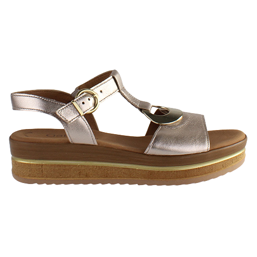 Gabor Ladies Platform Sandals - 44.562.62 - Gold