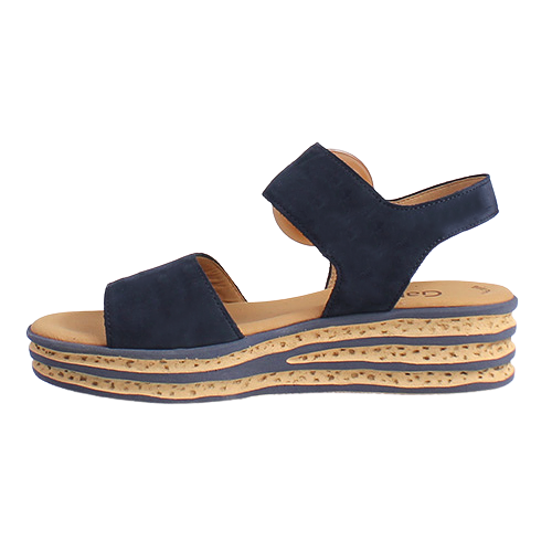 Gabor Ladies Wedge Sandals - 64.550.16 - Navy