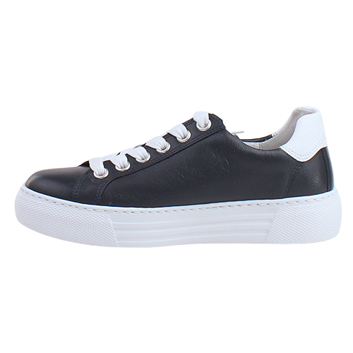 Gabor Platform Leather Trainers - 66.465.66 - Navy