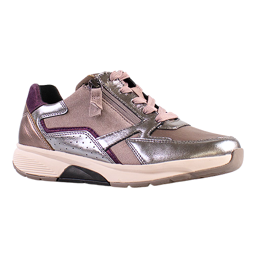 Gabor Ladies Trainers - 76.878.15 - Pink/Metallic