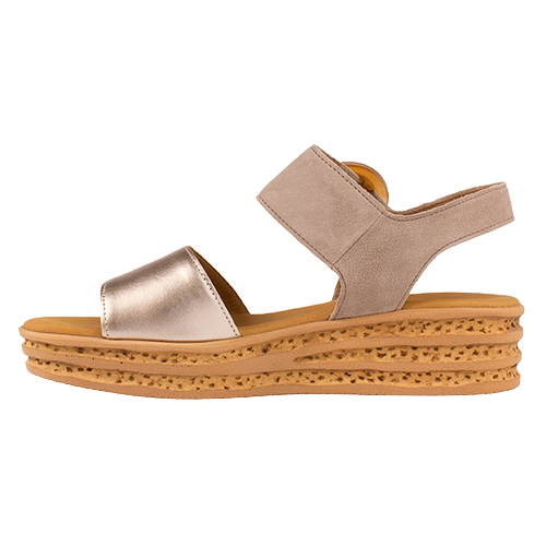Gabor Wedge Sandals - 84.550.62 - Gold/beige