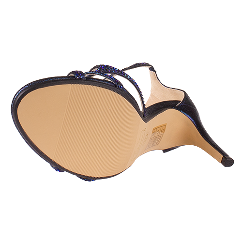 Glamour Dressy Heeled Sandals - Amy - Navy