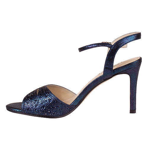 Glamour Dressy Heeled Sandals - Ava - Navy