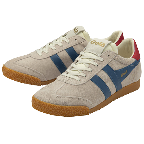 Gola Ladies Trainers - Elan - Beige /Blue /Red