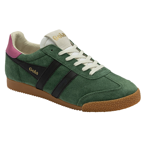 Gola Ladies Trainers - Elan - Green /Black /Fuchsia