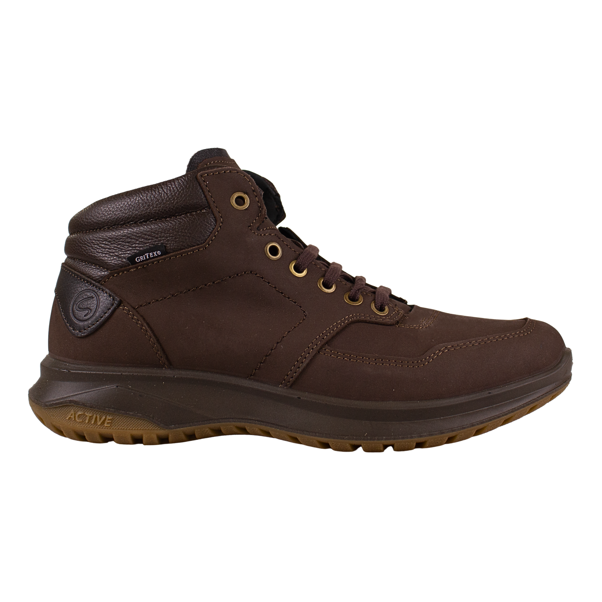 Brown Grisport boot on a white background