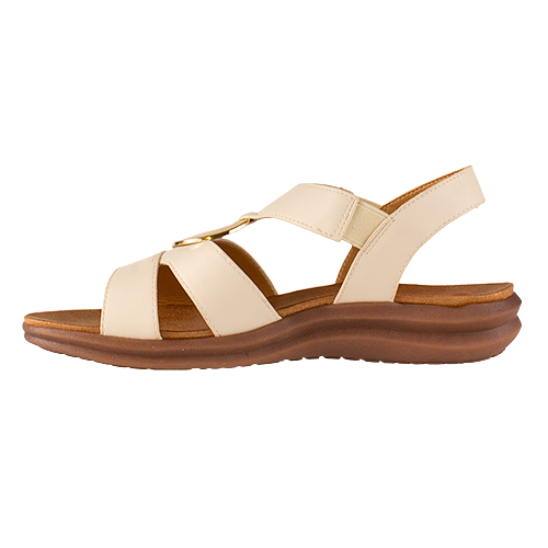 Heavenly Feet Flat Sandals - Trace - Stone