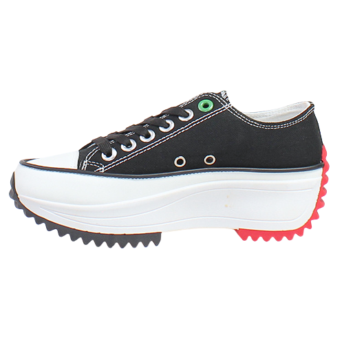 Heavenly Feet Ladies Platform Trainers - Strata - Black