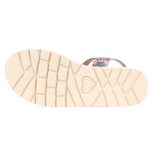 Heavenly Feet Ladies Sandals - Sonja - Blue Floral