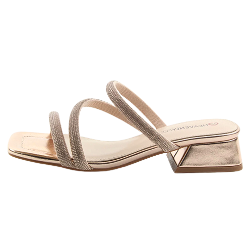 Heavenly Feet Ladies Sandals - Adeline - Rose Gold