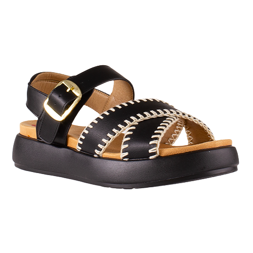 Heavenly Feet Ladies Sandals - Dina - Black
