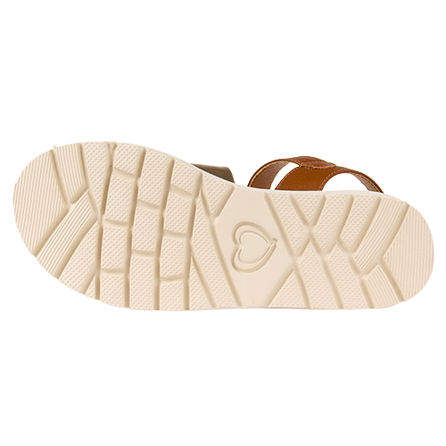 Heavenly Feet Ladies Sandals - Fleur - Tan/Gold