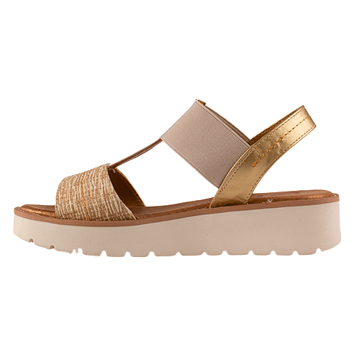 Heavenly Feet Ladies Sandals - Mika - Beige/White