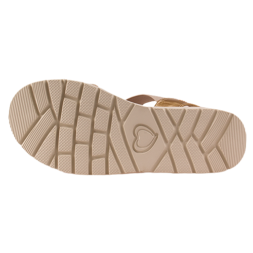 Heavenly Feet Ladies Sandals - Mika - Beige/White