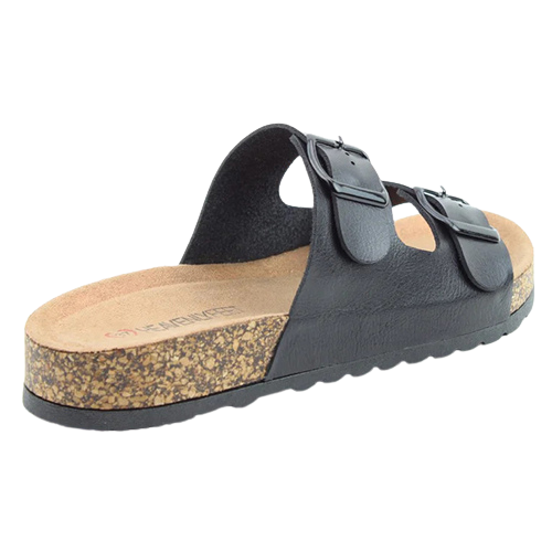 Heavenly Feet Ladies Sliders- Harmony - Black