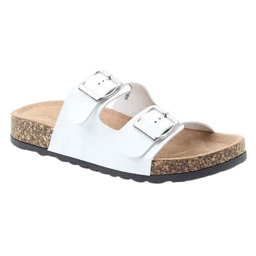 Heavenly Feet Ladies Sliders - Harmony - White