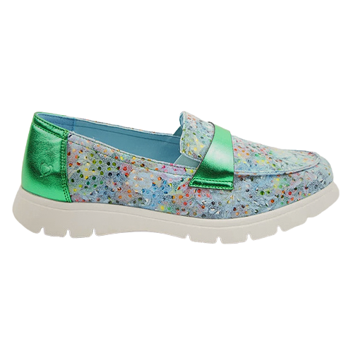 Heavenly Feet Loafers - Bourne - Blue Floral