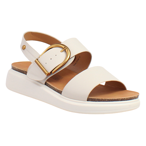 Heavenly Feet Ladies Wedge Sandals - Bernie - Stone