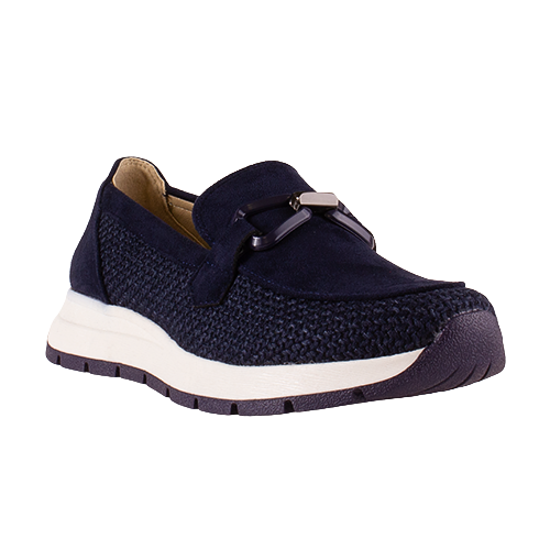 Heavenly Feet Wedge Loafer - Ciara - Navy