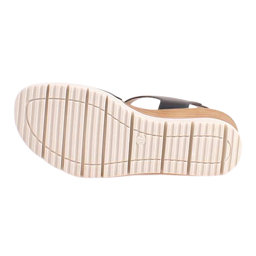 Heavenly Feet Wedge Sandals - Concord - Black