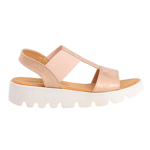 Heavenly Feet Wedge Sandals - Ritz - Rose Gold