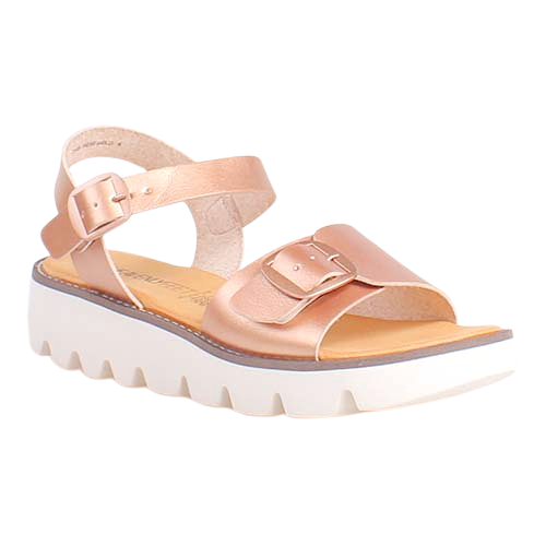 Heavenly Feet Wedge Sandals - Trudy - Rose Gold