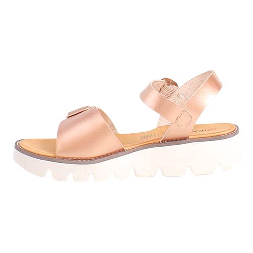 Heavenly Feet Wedge Sandals - Trudy - Rose Gold