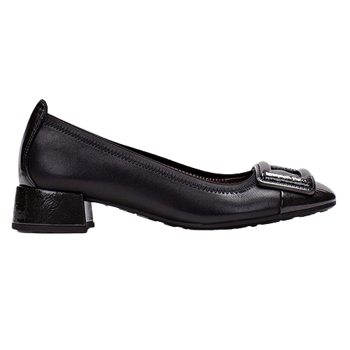 Hispanitas Ladies Block Heeled Pumps- HI254318 - Black