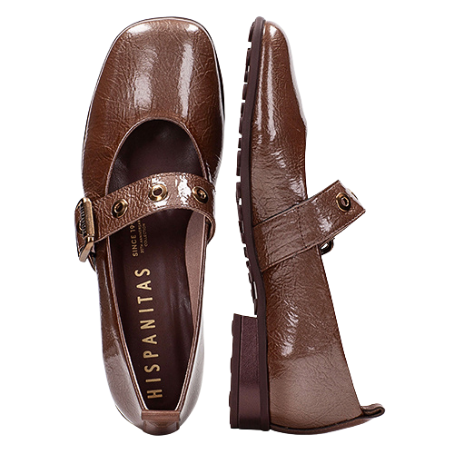 Hispanitas Ladies Cross Strap Pumps - HI254286 - Taupe