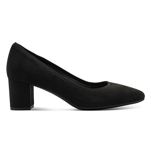 Jana Ladies Block Heeled Pumps- 22461-46 - Black