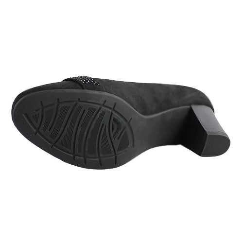 Jana Block Heeled Pumps - 22465-41 - Black