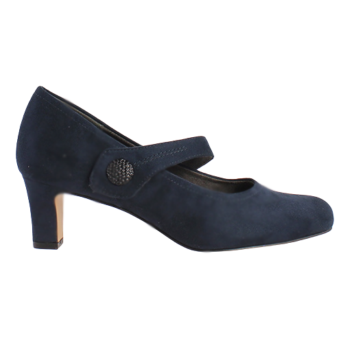 Jana Cross Strap Pumps - 22473-41 - Navy